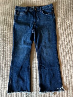 Zara Dark Blue Women's Straight-Leg Jeans